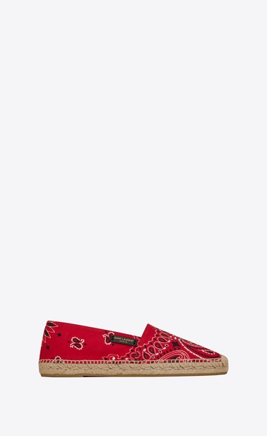 Espadrille in bandana print canvas